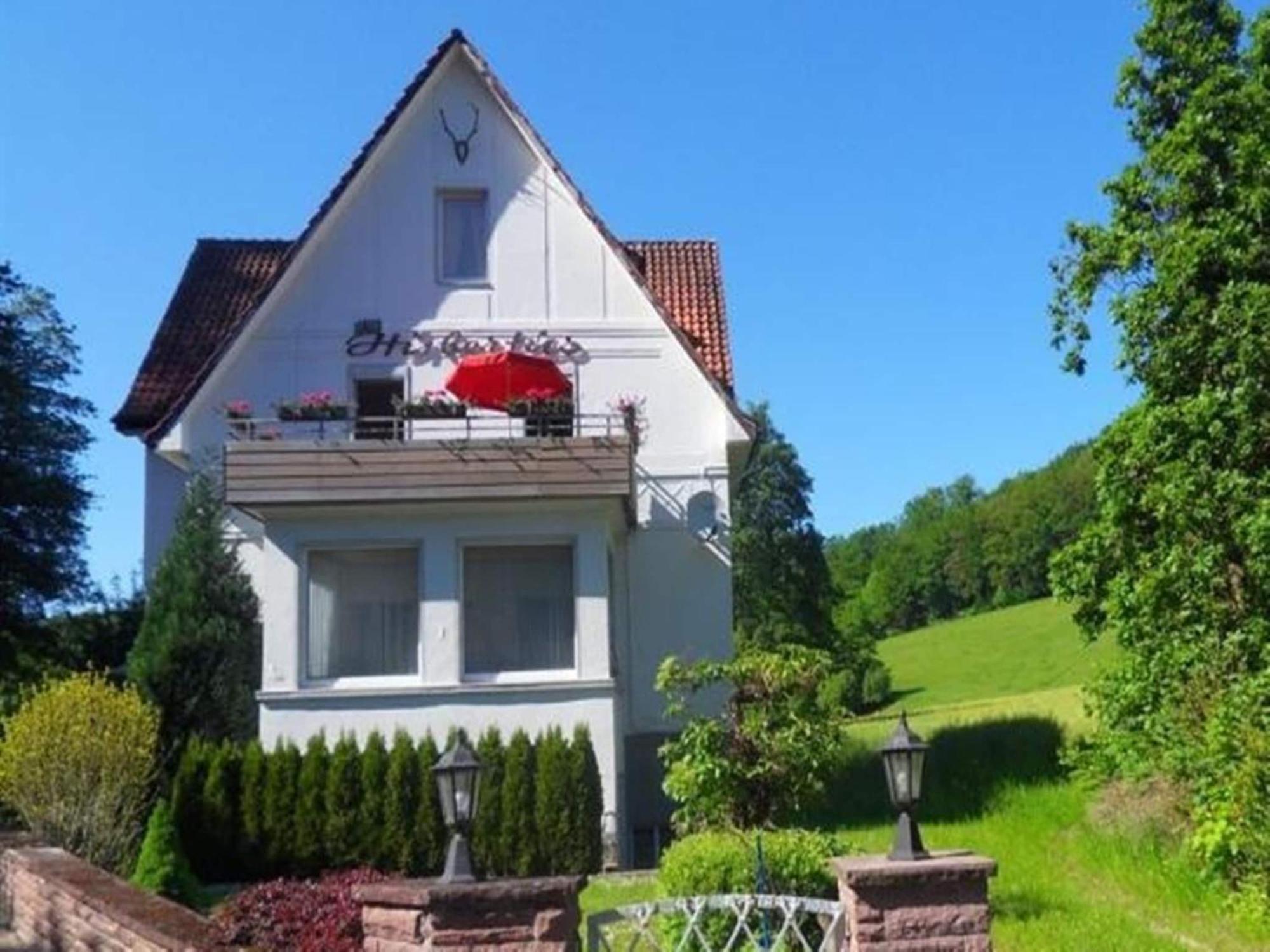 Spacious Apartment In Weser Uplands With Garden Bad Pyrmont Bagian luar foto